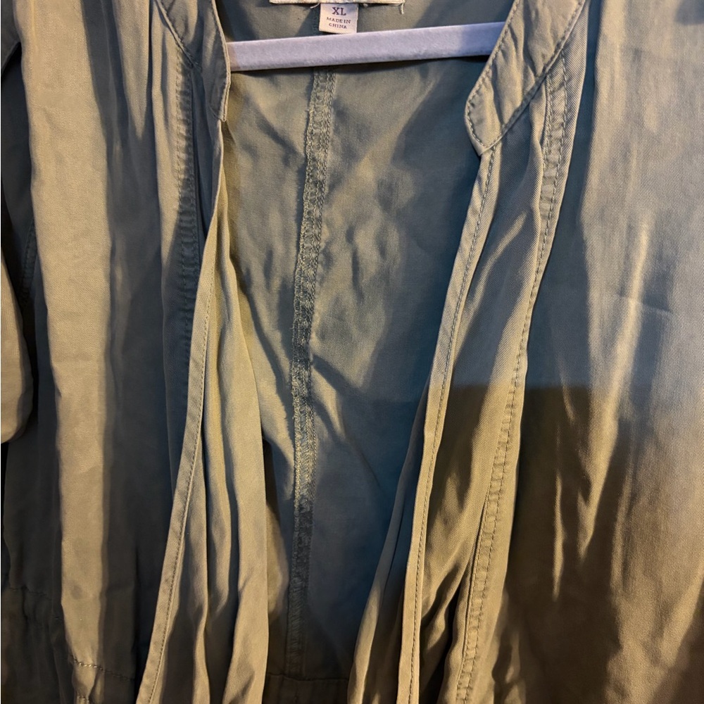 Knox Rose Olive Green Open Front Jacket
